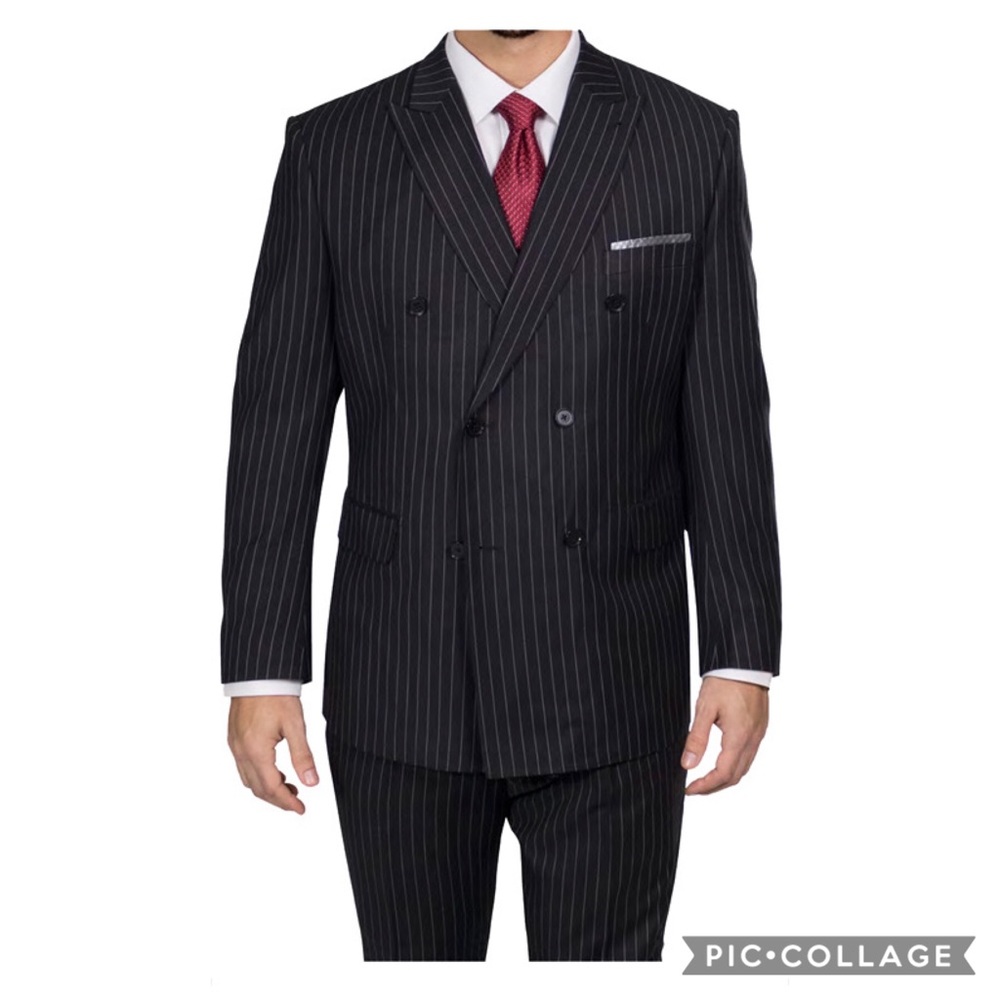 Steve Harvey Two Piece Pinstripe Suit